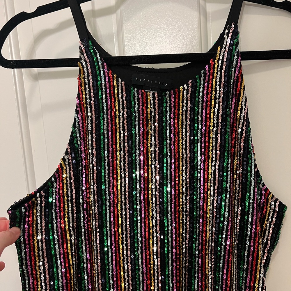 Rainbow Sequin Tank 🌈